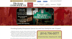 Desktop Screenshot of heritagechiropracticofwaterford.com